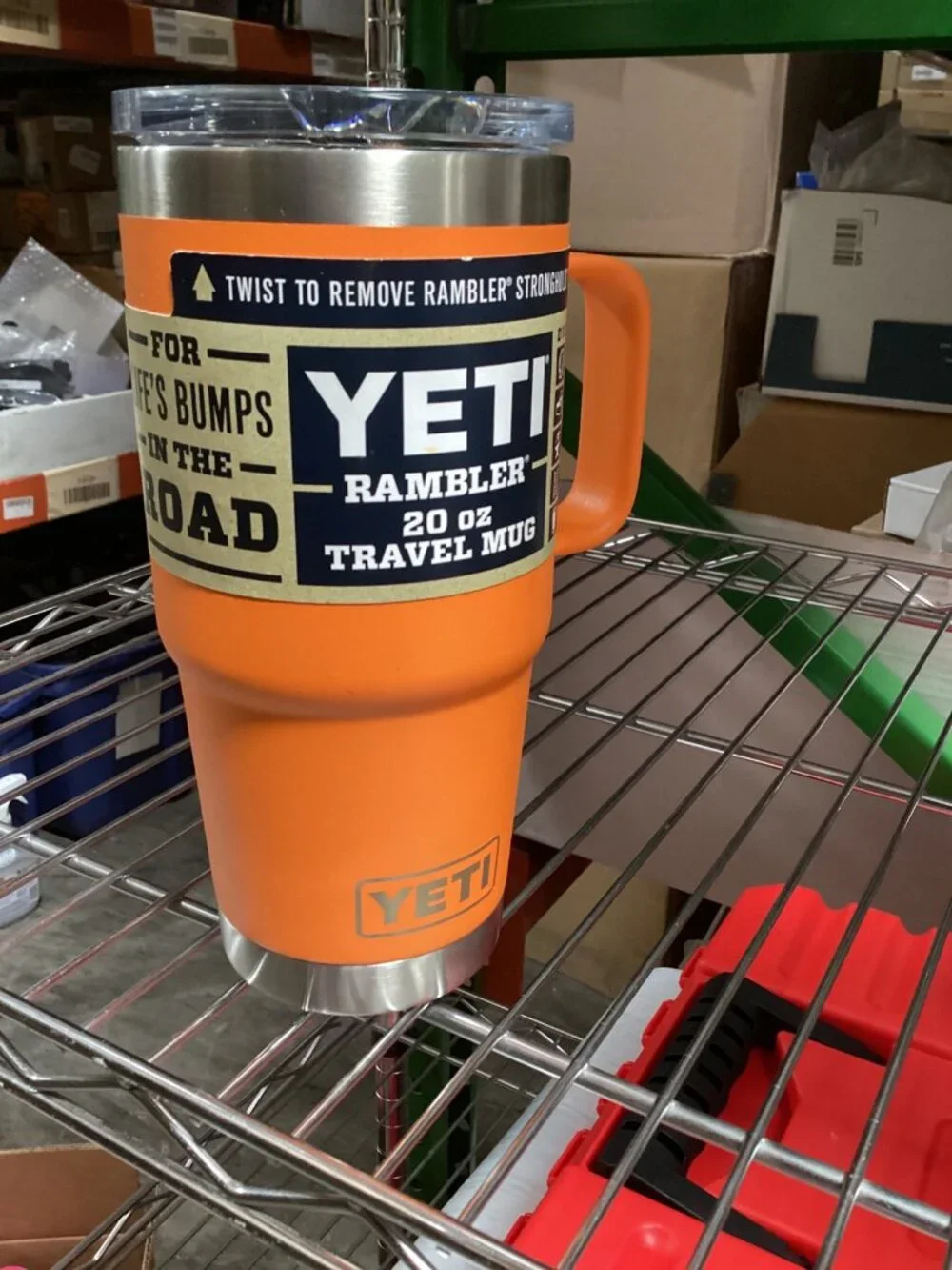 YETI 20 oz Travel Mug, Stainless Steel, Vacuum Insulated with Stronghold Lid